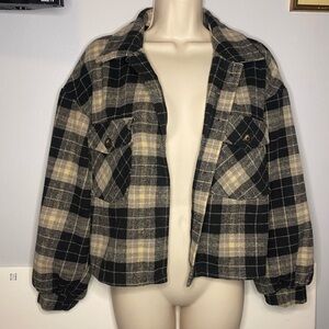 Wool Flannel Jacket Button Up